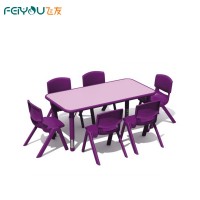 2015 Children Furniture High Quality and Useful Green Color Kids Plastic Study Table