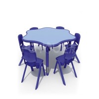 China Factory Classic chair for preschool kids LLDPE plastic desk and chair, kindergarten furniture